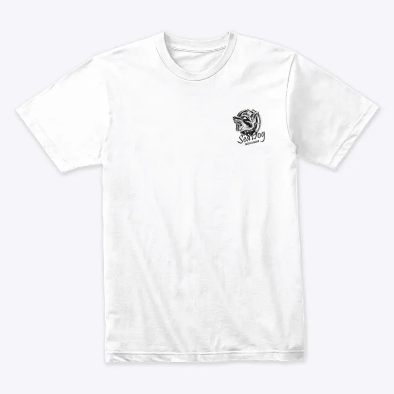 SeaDog Records Crew Tee (BLK LOGO)